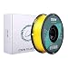eSUN 1.75mm Glass Lemon Yellow PLA 3D Printer filament 1kg Spool (2.2lbs), Glass Yellow