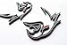 2X Hawk Bird Hellhawk Redeye Emblem Logo Compatible with Grand Cherokee Trackhawk SRT (3.8