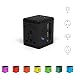 #1 Rated Travel Adapter and Charger - USB Charging Ports - Super Fast Charging - All International Standard Cell Phone/Desktop/Laptop/Touch Screen Tablet/Computer/GPS Chargers - Cosmos Black