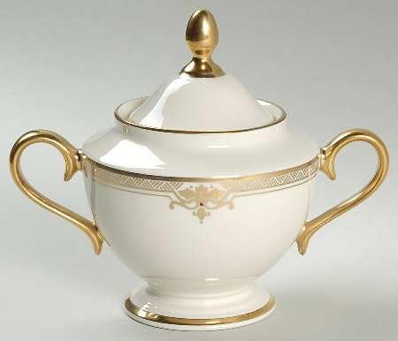 Lenox Republic 1999 Shape Sugar Bowl & Lid, Fine China Dinnerware