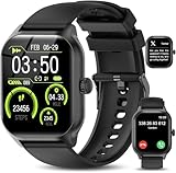 LAOYABB Smartwatch Uomo Donna, Sportivo Fitness Tracker con Effettua o Risposta Chiamate, 2.01" Intelligente Orologio con Contapassi/Cardiofrequenzimetro/Sonno, IP68 Smart Watch per Android iOS