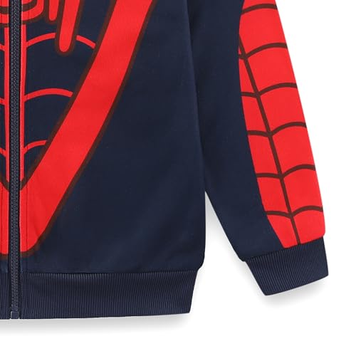 Marvel Spidey and His Amazing Friends Miles Morales Boys Full Zip Up Hoodie for Toddler and Big Kids4
