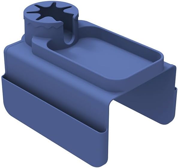 Armrest Couch Silicone Coffee Cup Holder Anti-Slip Sofa Tray with Side Pockets Creative Cup Coaster (Gray)