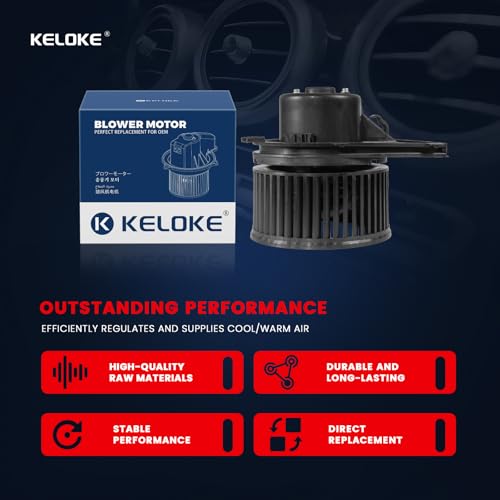 Image of KELOKE Front HVAC Heater Blower Motor Fan Fits for Audi TT /TT Quattro 2000-2006 & 1997-2013 Porsche 911, Boxster, Cayman & 1998-2010 Volkswagen Beetle, Golf, Jetta, Replace# 700158 1J1819021C PM9269