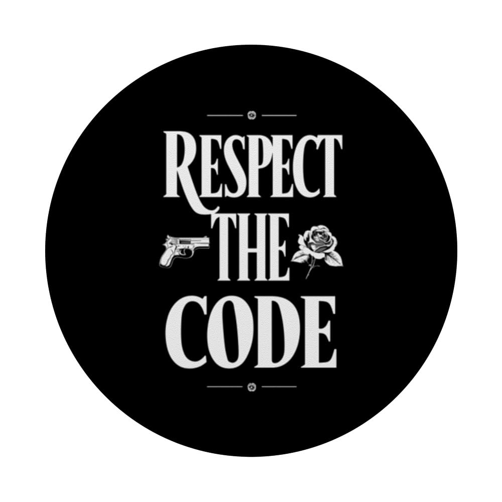 Gangster Style Mafia Lifestyle Organized Crime Family PopSockets Swappable PopGrip, Black - Image 3