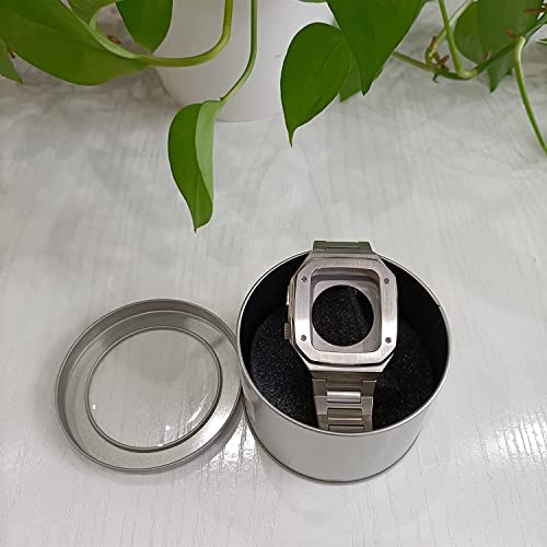 Boîtier acier inoxydable Apple Watch 45 mm bracelet boucle métal intégré - 5