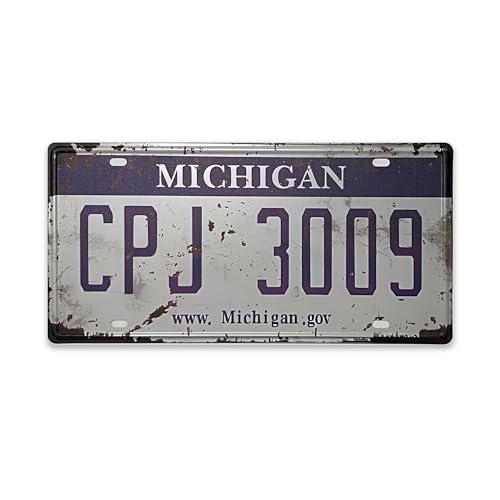 Retro Michigan License Plate Car Decor License Plates,Room Decoration,License Plate