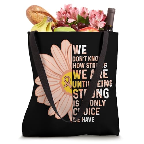 Bolsa tote We are Strong Uterine Cancer Awareness miniatura 4