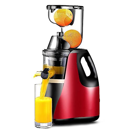 MIIKHI Wide Mouth Slow Masticating Juicer Extractor Cold Press Vertical Juicer Machine with Quiet Motor/Reverse Function High Nutrient Fresh Vegetable and Fruit Juice Extractor Easy to Cl