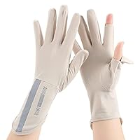 UV Schutz Handschuhe Sommer Damen Fahren Handschuhe Bequem rutschfest Fahrradhandschuhe Sonnenschutz Handgelenk Handschuhe Kühlung Atmungsaktiv Elastisch Sommerhandschuhe für Outdoor Autofahren