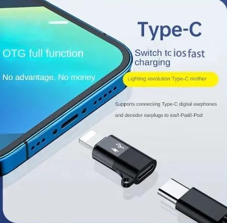Image of [Apple MFi Certified Light ing 8-Pin Male to Type-C Female Charging Cable Converter USB-C Mic Camera Card Reader Connector for iPhone 14 13 12 11 XS X XR 8 Pro Mini Promax Pad