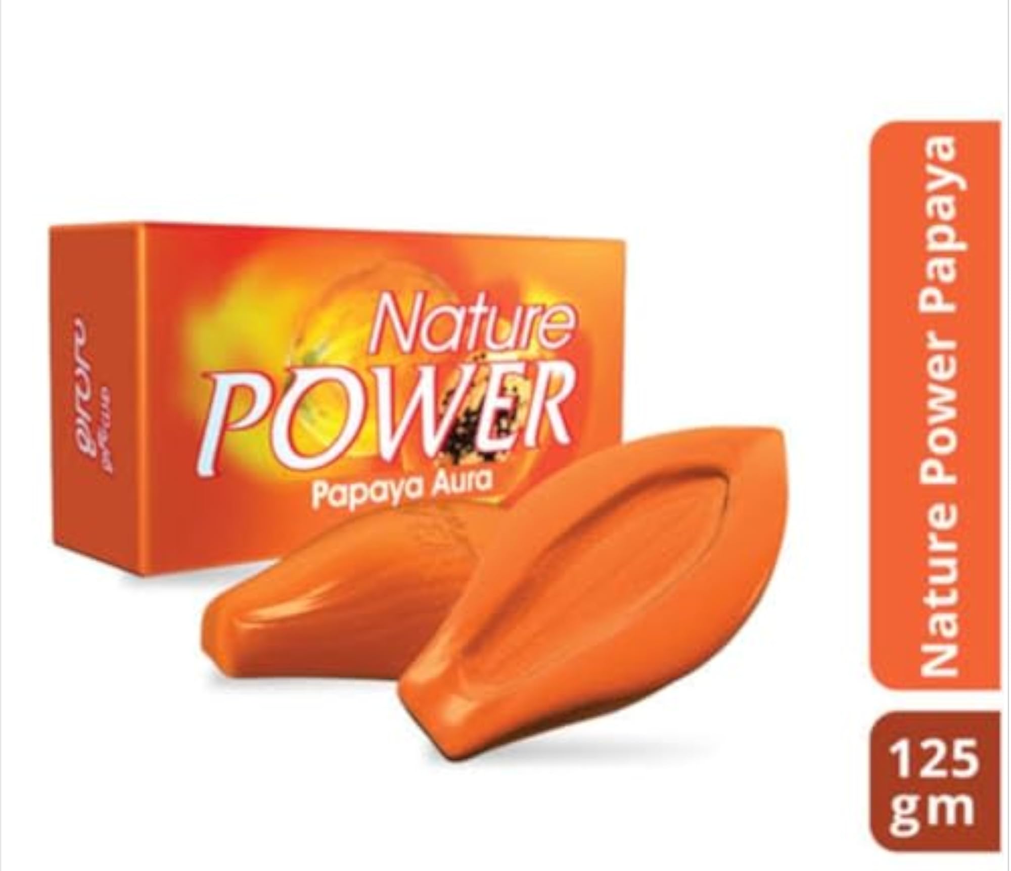 Nature Papaya Aura Soap, Pack of 5, 125g Each