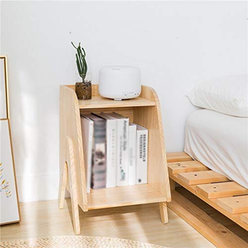 Acquire Nightstand Solid Wood Storage Cabinet Bedside Small Cabinet Kids Bookcase Locker Simple Cabinet #TOP3