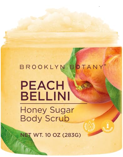 Brooklyn Botany Peach Bellini Honey Sugar Scrub - 10 oz