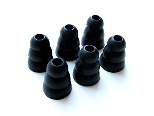 6pcs (M-LB) Triple Flange Soft Replacement Eartips Earbuds Set Compatible with Etymotic etyBLU2
