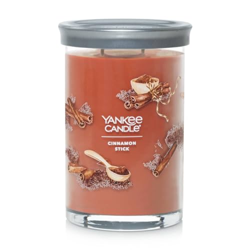 Yankee Candle Cinnamon Stick Scented Signature 20oz Large Tumbler 2-Wick Candle Over 60 Hours of Burn Time