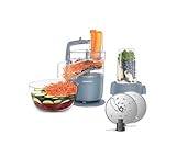 Kenwood MultiPro Compact – Procesador de Alimentos con Express Serve, Cuchilla de Acero Inoxidable, Discos para Cortar y Rallar, Recipiente de 600 ml, Función Pulse, Azul Tormenta (FDP23.380GY)