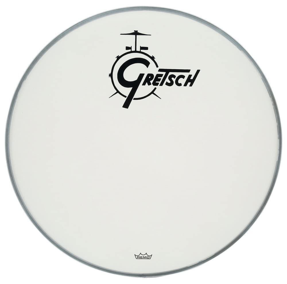 Gretsch Bassdrum Fell Ambassador weiß aufgeraut 24'', GRDHCW24
