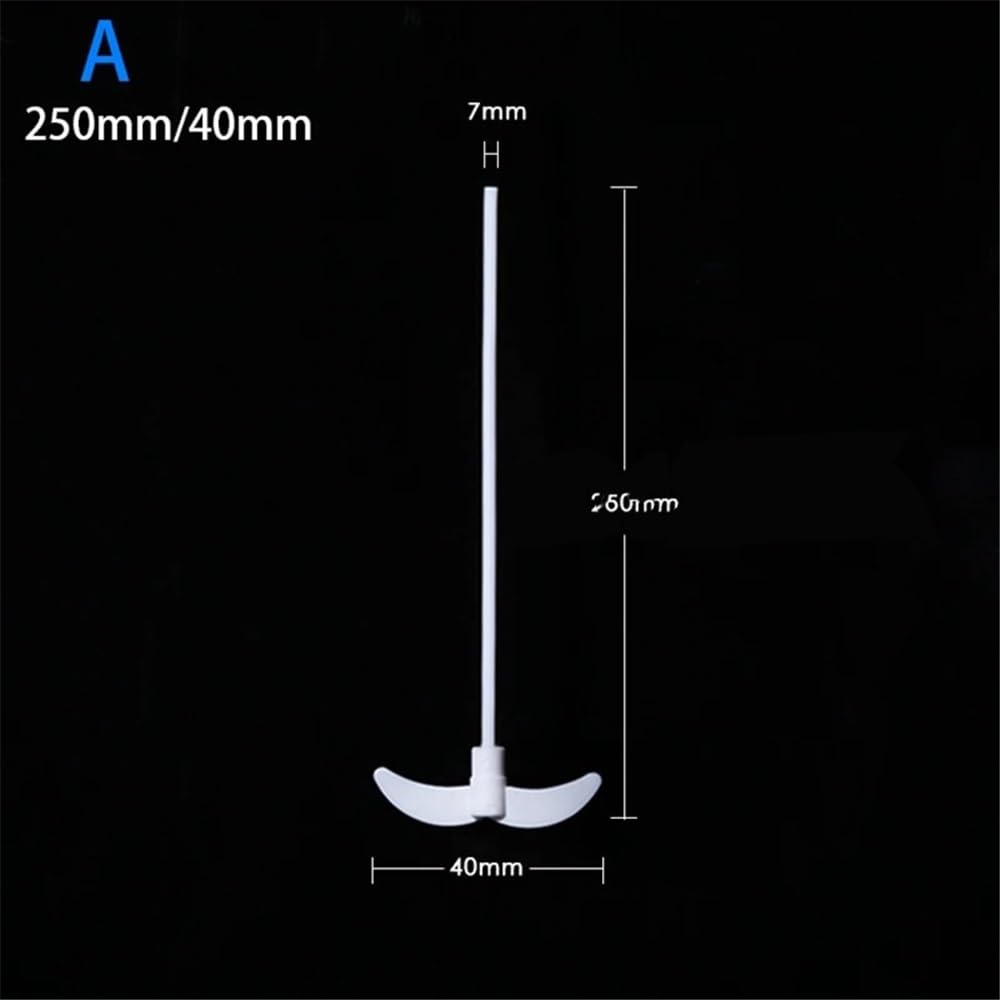 Lot de 2 agitateurs à palettes en PTFE de laboratoire, plaque croisée, type F4(A 350mm 65mm)