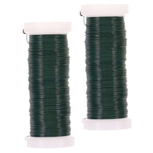 ARTIBETTER 2 Rolls Metal Wire Plant Ties Soft Floral Wire for Flowers Adjustable Bendable Reusable for Climbing Vines Fruit