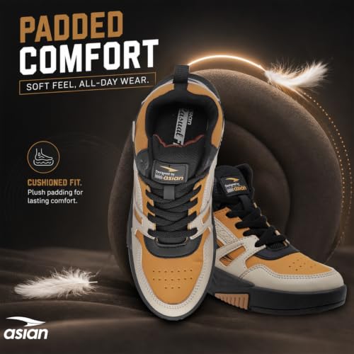 Image of ASIAN Men's MEXICO-11 Casual Sneaker Shoes with Synthetic Upper Lightweight Comfortable Mid Top Sneaker Shoes for Men's & Boy's