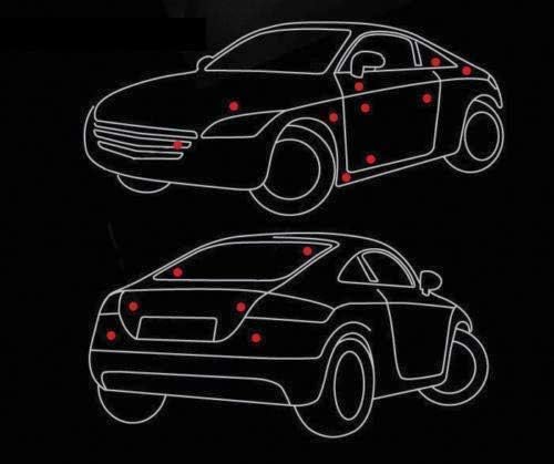 Image of VRT 3D Chrome Emblem Automotive Car, Bike Badges Logo Self Adhesive Sticker (Batman, Gold)