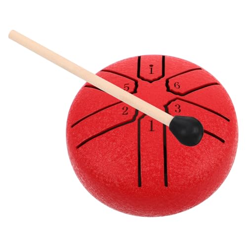 Sosoport Beginner's Steel Tongue Drum 6 Notes Boys and Girls-friendly Portable Outdoor Garden Rain Drum for Yoga and Meditation