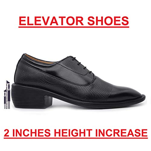 Image of Mens Height Increasing Formal Black, Brown Shoes for Men, Experience a Heightened Confidence Formal Shoes