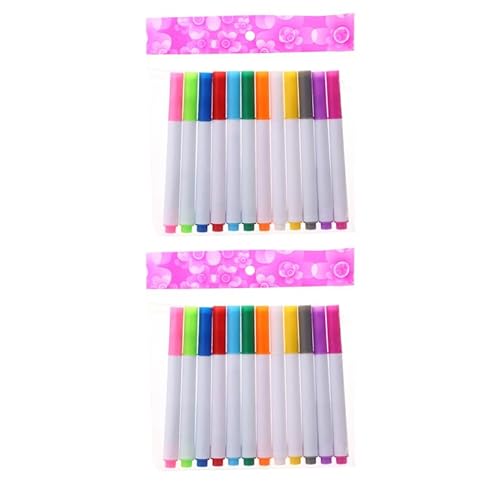 WRITWAA Marqueur Craie Liquide Effaçable Sans Poussière Stylo Fluorescent Séchage Rapide 24 Couleurs Portable Pour Tableau Blanc Bureau École
