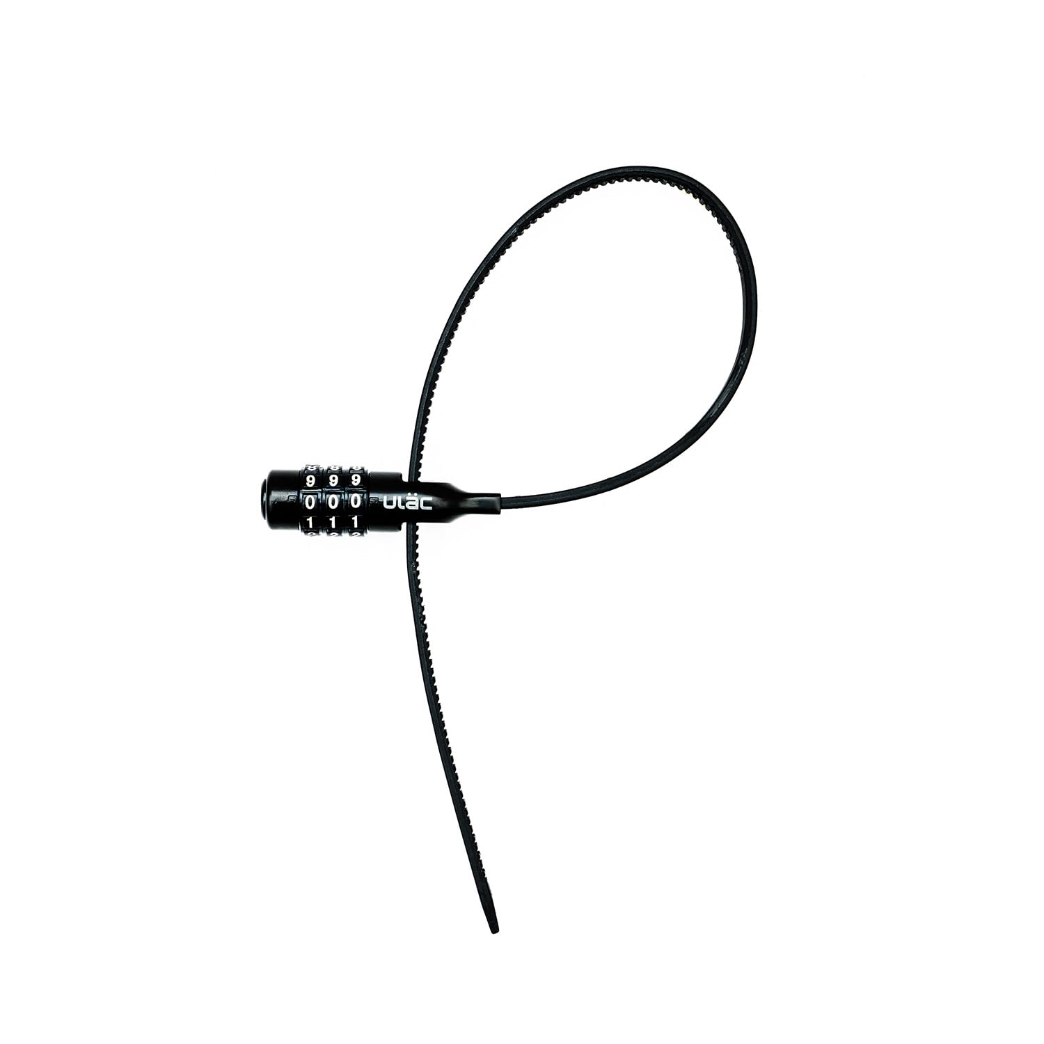 Ulac YL1 AIRJUST-Combo Bicycle Key, Neo Zip Combo Cable Lock, Black