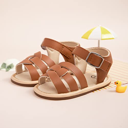 Image of Babelvit Infant Baby Girl Boy Sandals Comfort Premium Summer Outdoor Casual Beach Shoes with Flower Bowknot Anti Slip Rubber Sole Newborn Toddler Prewalker First Walking Shoes