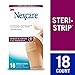 Nexcare Steri-Strip Wound Closure, Breathable Strips Hold Small Wounds Firmly Closed, Great After Sutures or Staples - 18 Wound Closures