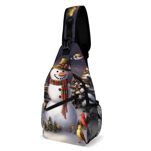 Morrales Sling Snowman Birds para Mujer y Hombre