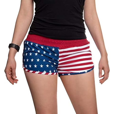 Calhoun USA Women's Printed Flag Shorts Cover