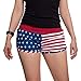 American Flag Women's Printed Shorts (Large)
