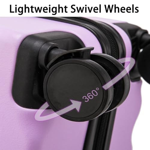 18 Inch Carry On Luggage,Suitcases With Spinner Wheels And TSA Lock,Hardside PC+ABS Suitcase,Softside Expandable Lightweight Durables Suitcase,Airline Approved For Women(Orange)3