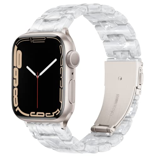 Image of Light House Apple Watch Bands-Fashion Lightweight Resin iWatch Bands for Women Men 38mm /40mm /41mm /42mm(Series 11 10), 49mm /46mm /45mm /44mm /42mm(S 3 2 1), Compatible with Apple Watch Series 11 SE 10 9 8 7 6 5 4 3 Ultra