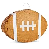 BLUE PANDA Football Pinata - Small 16.5 x 2.9 x 10.6 In - Sports Pinata for Football Party Supply & Birthday Boy - Holds up to 3 Lb Candy