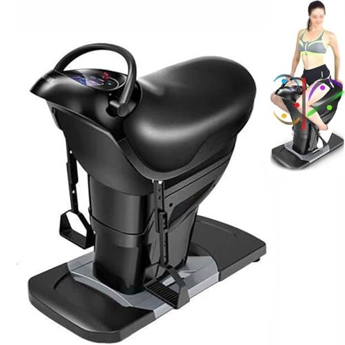 Simulador eléctrico de equitación, máquina de fitness, con función Bluetooth, ajuste de 20 velocidades, capacidad de 330 libras, para gimnasio en casa, hombres y mujeres
