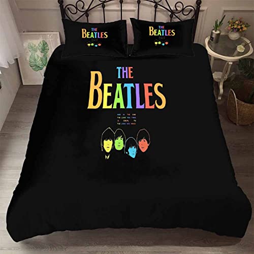 Beatles Housse de Couette 240×260 cm – Parure de Lit Adulte avec Fermeture Éclair, Parure Housse Couette 2 Personnes… - Les Beatles, Paul McCartney, John Lennon, RIngo Starr, George Harrison Beatles Housse de Couette 240x260 cm - Parure de Lit Adulte avec Fermeture Éclair, Parure Housse Couette 2 Personnes…