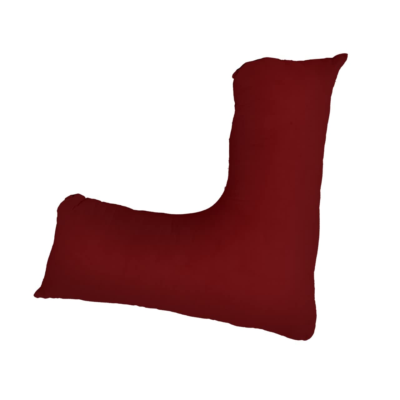 Sleep&Snuggle V Shaped Pillow Case Cover- Orthopaedic Nursing Maternity Pillow Case - Neck support for comfort and Soft Pillowcase (Burgundy)