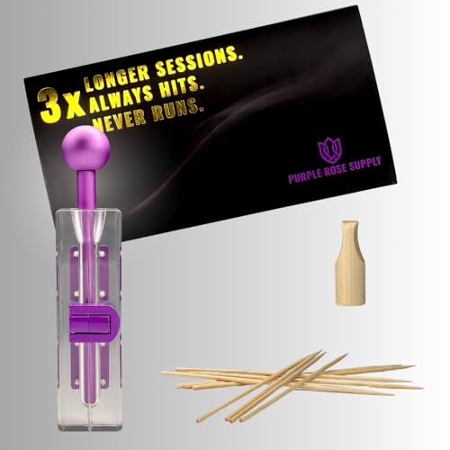 Purple Rose Supply Mini Mold Compress + Roll Kit for Long Even Burn Airflow Skewer Travel-Ready Reusable Tool for Perfect Herbal Sessions Food-Grade & Easy to Clean