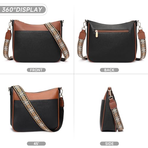 FALAN MULE Leather Crossbody Bags for Women Trendy Hobo Purses Shoulder Handbags4