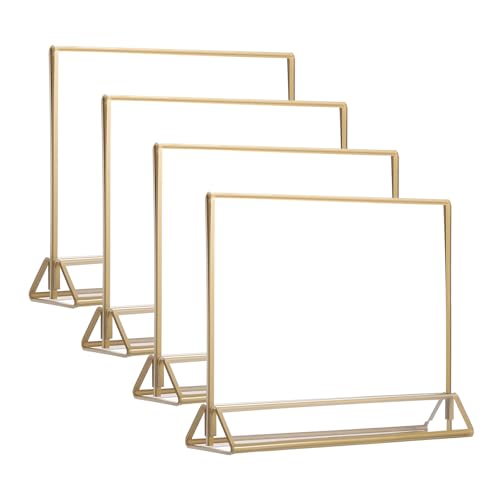 Porte-signe en acrylique transparent 5x7 support table cadre photo mariage fête