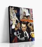 Duke Autograph Canvas - Coach K Cuts Net - Net Results - 8" x 10" Canvas