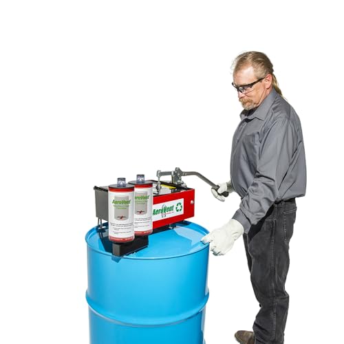 Image of AeroVent 3X Aerosol Can Disposal System (Part #10004721) | Processes 3 Cans Simultaneously | Fits Cans Up to 3 inch Diameter & 10.5 inch Length | Viz-a-Ball Indicator | Heavy-Duty Steel | Made in USA