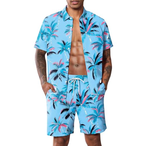 Tenues de vacances pour homme en lin avec t-shirt respirant et short à poches