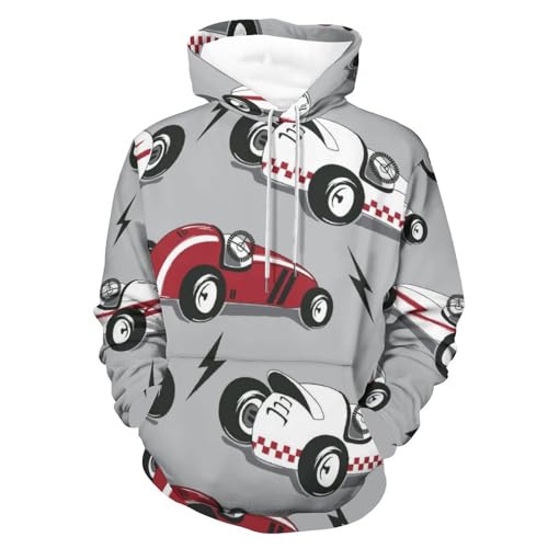 Sweat à capuche voiture unisexe UMENG S pull noir confortable pour homme et femme