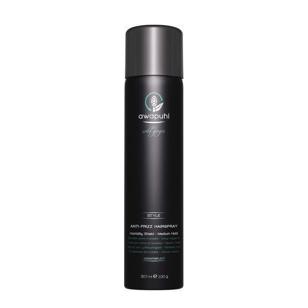 Paul Mitchell Awapuhi Wild Ginger Anti Frizz spray do włosów – spray do włosów zapewnia ochronę przed wilgocią powietrza, zapewnia średni poziom utrzymania, szybkoschnący, 307 ml