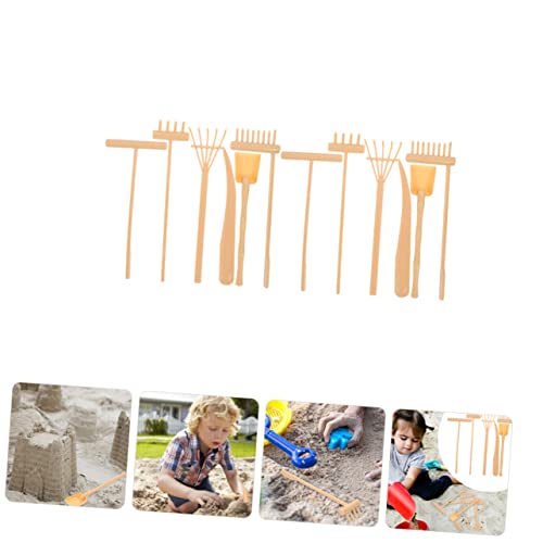 SEWOART 2 Conjuntos De Mini Ancinho De Bambu Ferramentas De Areia De Bambu Iy Rock Zen Jardim Kit Ca